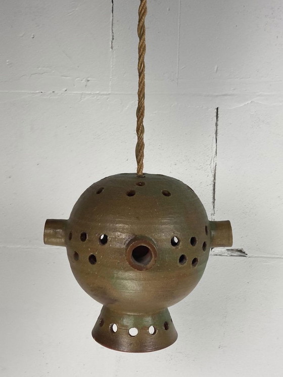 Pendentif de l'ère spatiale en céramique brutaliste – Mobach, Suspensions, Ceramic (photo 6 of 11)