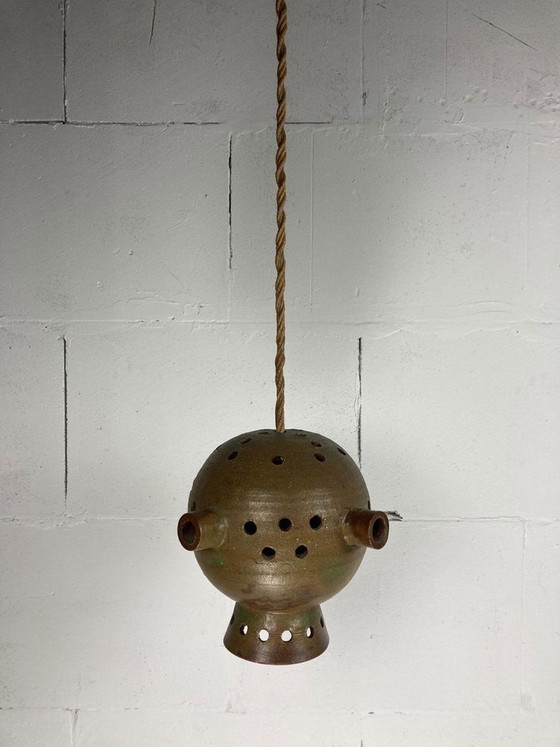 Pendentif de l'ère spatiale en céramique brutaliste – Mobach, Suspensions, Ceramic (photo 2 of 11)