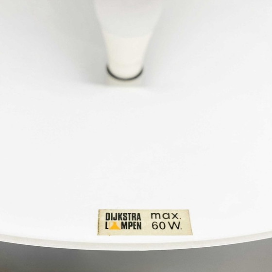 Image 1 of Lampe trompette vintage chapeau de sorcière Dijkstra plastique blanc