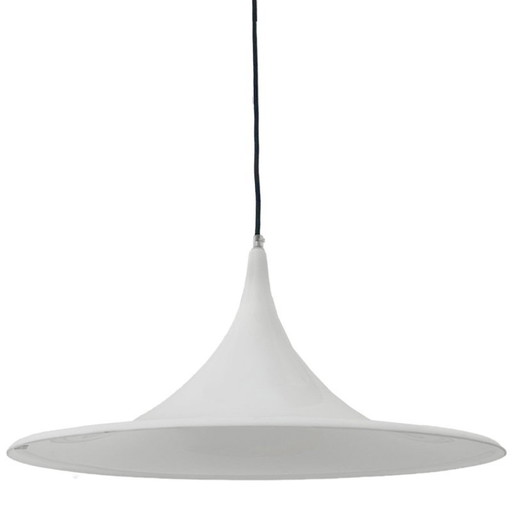 Lampe trompette vintage chapeau de sorcière Dijkstra plastique blanc