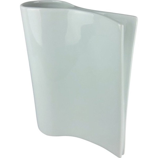 Vase vintage en porcelaine blanche de Sarian, 2000