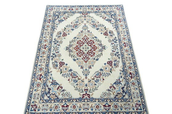 Image 1 of Tapis persan noué à la main Naïn avec soie 128 X 94 cm