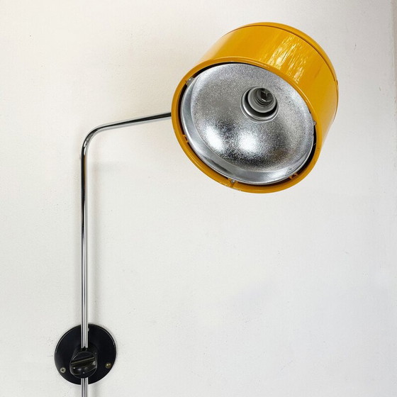 Image 1 of Lampe murale jaune de l'âge de l'espace par Staff, Allemagne 1970