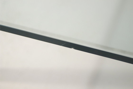 Image 1 of Table Basse Vintage En Bronze & Verre Trempé Design Peter Ghyczy, 1970S