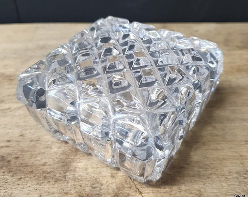 1109 Boîte à bijoux en verre vintage Boîtes à pilules