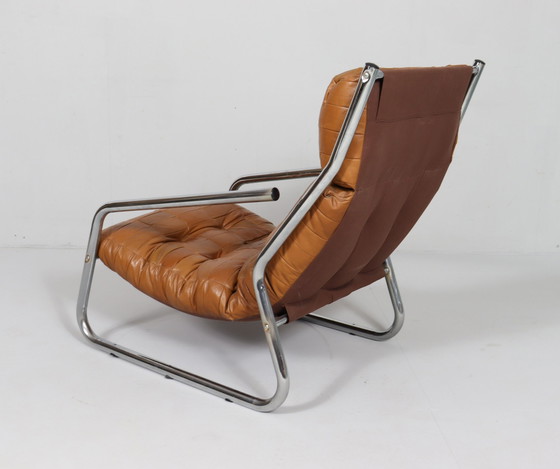 Image 1 of 2x Patchwork Fauteuil Cantilever, Allemagne, années 1970