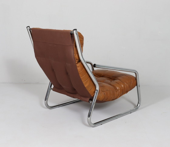 Image 1 of 2x Patchwork Fauteuil Cantilever, Allemagne, années 1970