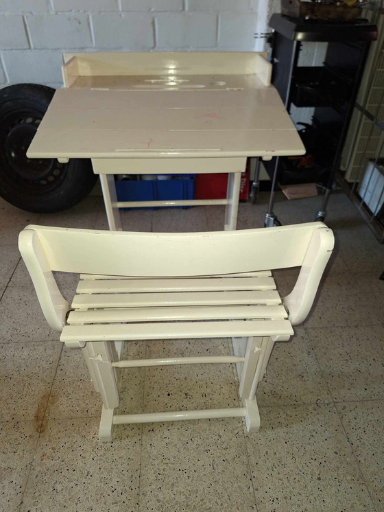 Image 1 of Magnifique banc d'école pour enfants