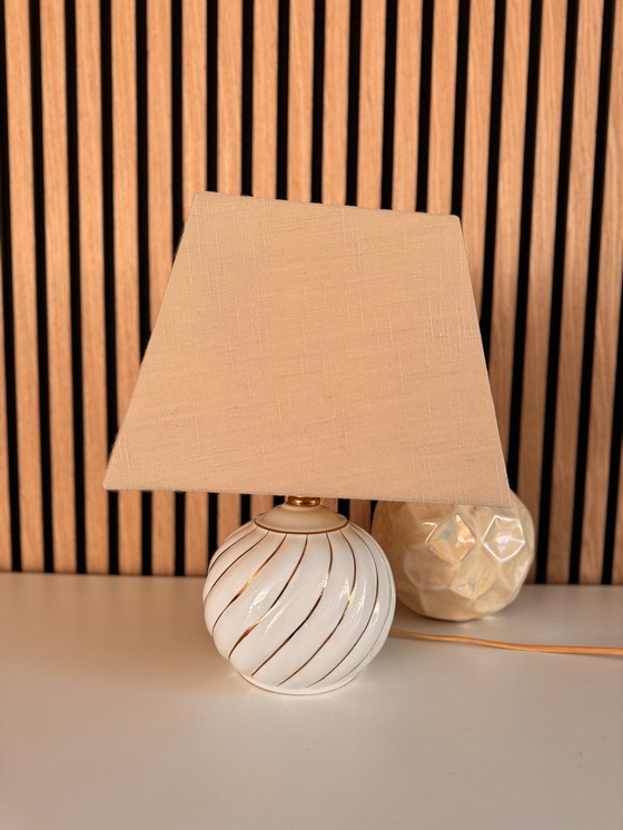 Image 1 of Lampe de table vintage en céramique italienne - Inspirée par Tommaso Barbi, 1980