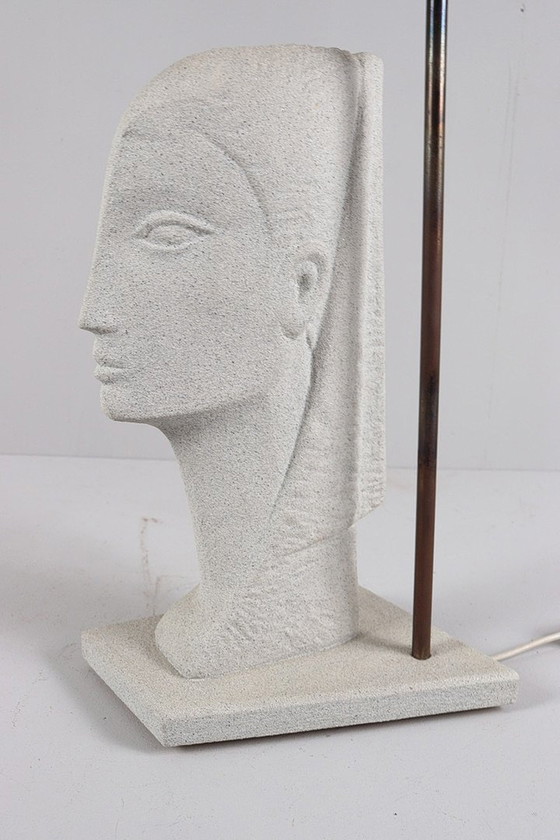 Image 1 of Lampe de table/tête de femme de Austin Productions, années 1980