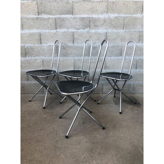 Image 1 of Suite de 4 chaises vintage par Niels Gammelgaard pour Ikea Italie 1970