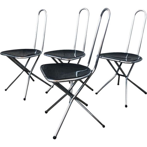 Suite de 4 chaises vintage par Niels Gammelgaard pour Ikea Italie 1970