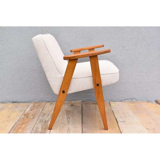 Image 1 of Fauteuil vintage 366 beige par J. Chierowski pour Dolnoslaska Swiebodzice, Pologne années 1960