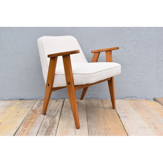 Image 1 of Fauteuil vintage 366 beige par J. Chierowski pour Dolnoslaska Swiebodzice, Pologne années 1960