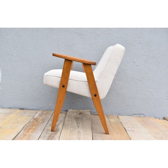 Image 1 of Fauteuil vintage 366 beige par J. Chierowski pour Dolnoslaska Swiebodzice, Pologne années 1960