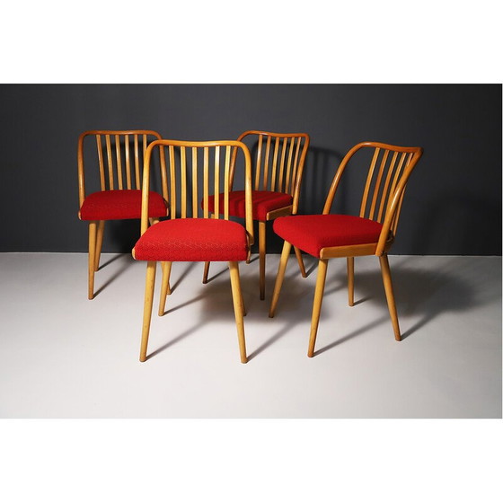 Image 1 of Ensemble de 4 chaises de salle à manger du milieu du siècle par Antonín Šuman, 1960s