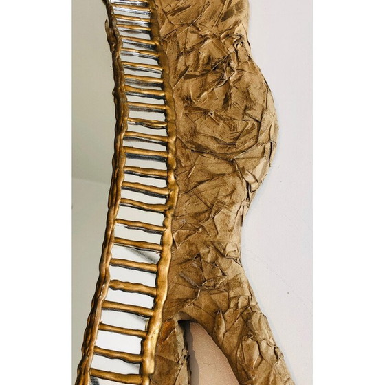Image 1 of Miroir vintage en papier maché, 1970