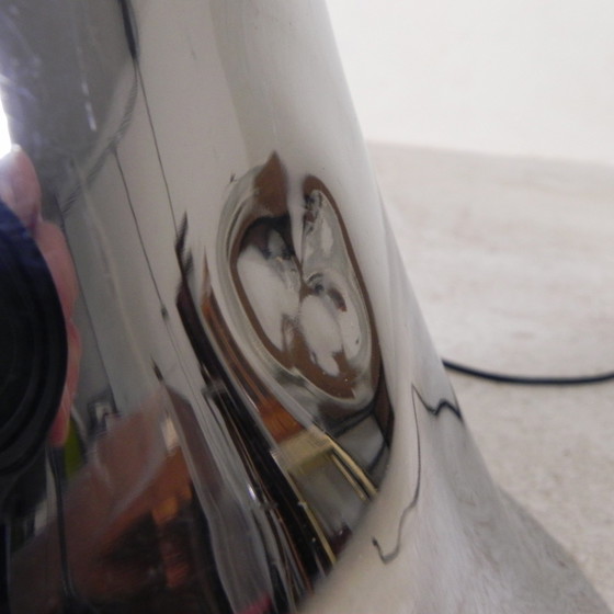 Image 1 of Lampe sur pied chromée de style Art déco, Jules Dewaele Bruxelles, années 1950