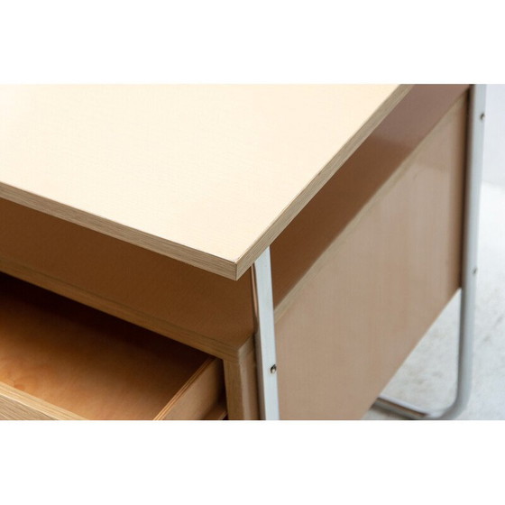 Image 1 of Bureau tchécoslovaque vintage en chrome et formica, 1950