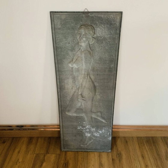 Image 1 of Panneau vintage d'une femme nue par Chamaillou, 1970