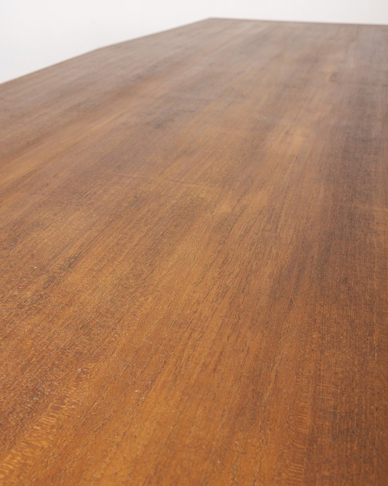 Image 1 of Table Vintage 1960S en métal et bois Design Italien