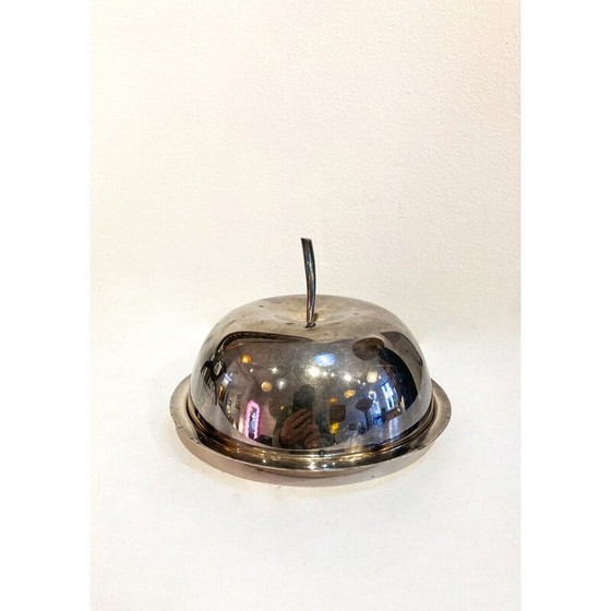 Image 1 of Beurrier vintage en argent par Christofle, France