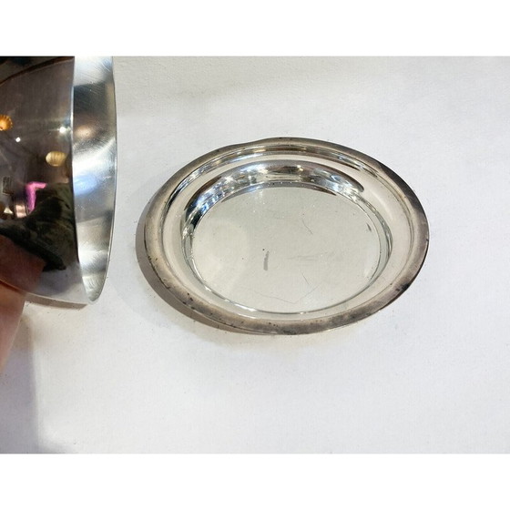 Image 1 of Beurrier vintage en argent par Christofle, France