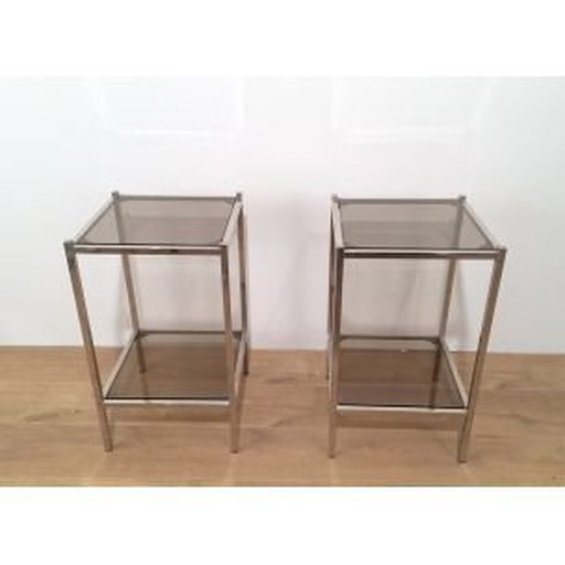 Paire de bouts de canapé vintage, 1970