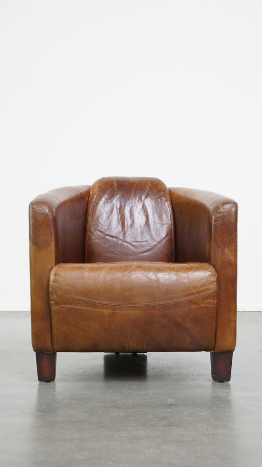 Fauteuil en cuir de bœuf