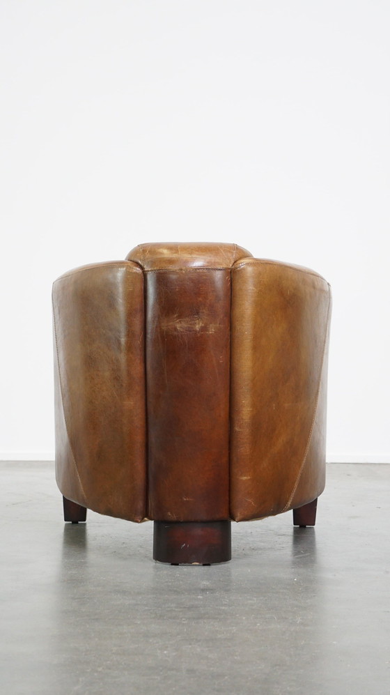 Image 1 of Fauteuil en cuir de bœuf