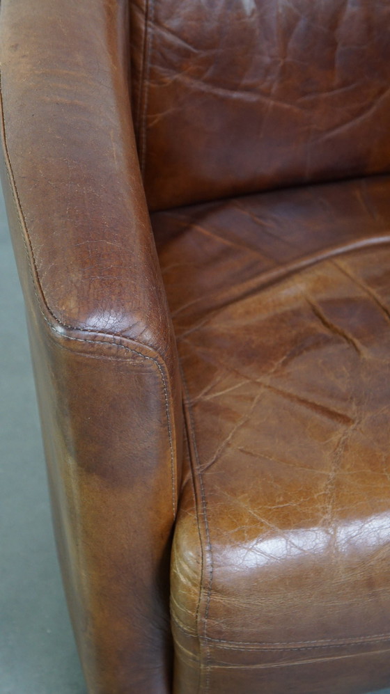 Image 1 of Fauteuil en cuir de bœuf