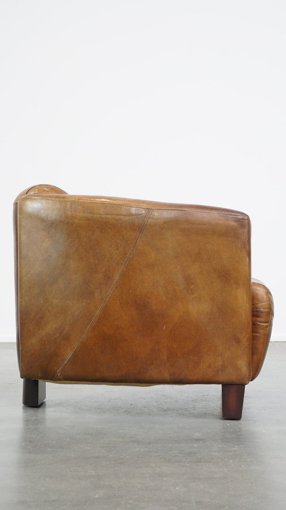 Image 1 of Fauteuil en cuir de bœuf