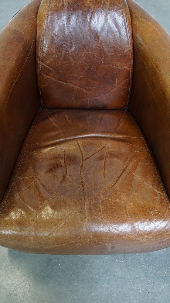 Image 1 of Fauteuil en cuir de bœuf