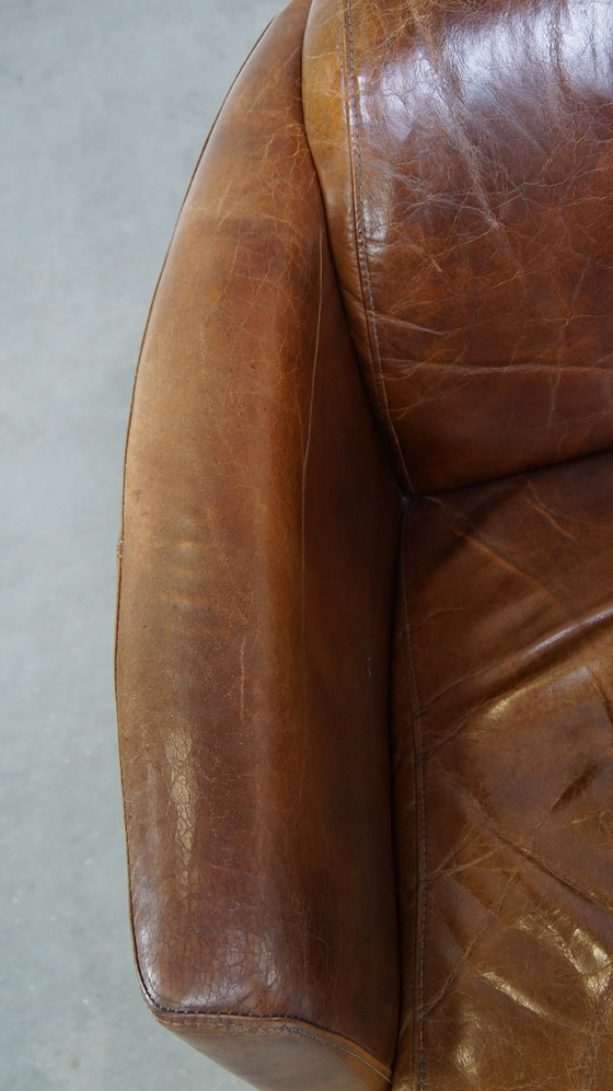 Image 1 of Fauteuil en cuir de bœuf