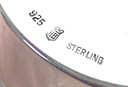  Hermann Bauer Verres à boire Argent Sterling .925 Verre en cristal