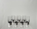  Hermann Bauer Verres à boire Argent Sterling .925 Verre en cristal