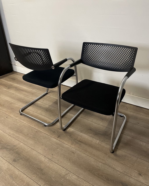 2X Vitra Visavis 2 Chaise de salle à manger