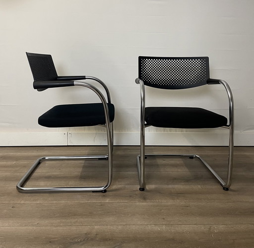 2X Vitra Visavis 2 Chaise de salle à manger