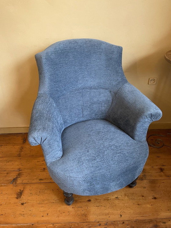 Image 1 of Fauteuil pour dames Chaise ancienne Biedermeier française