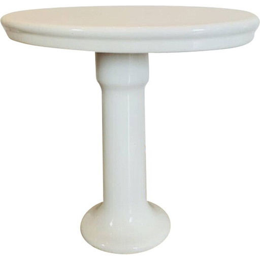 Console vintage en céramique blanche