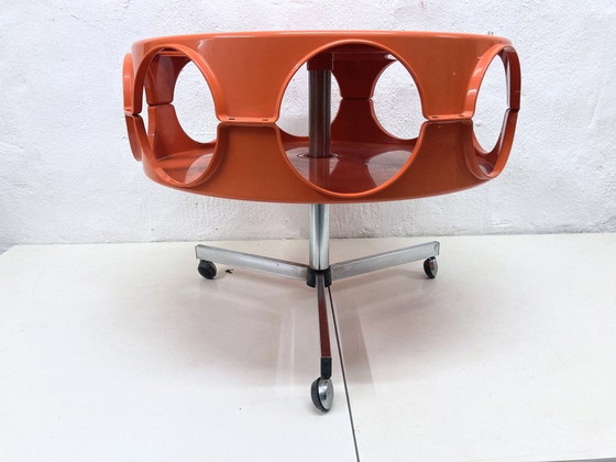 Image 1 of Curver Rotobar Ufo Chariot de bar des années 70 Design plastique Space Age