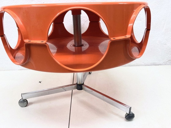 Image 1 of Curver Rotobar Ufo Chariot de bar des années 70 Design plastique Space Age