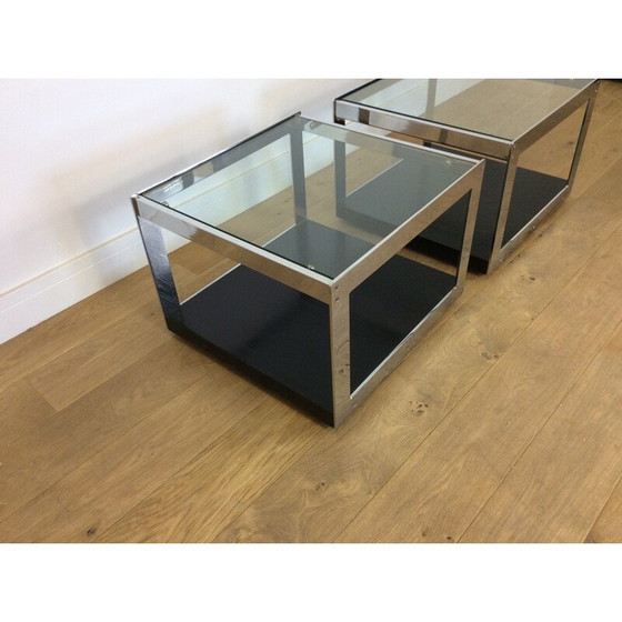 Image 1 of Paire de tables vintage par Richard Young pour Merrow Assicates, Angleterre 1970