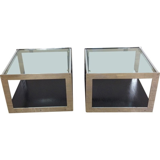 Image 1 of Paire de tables vintage par Richard Young pour Merrow Assicates, Angleterre 1970