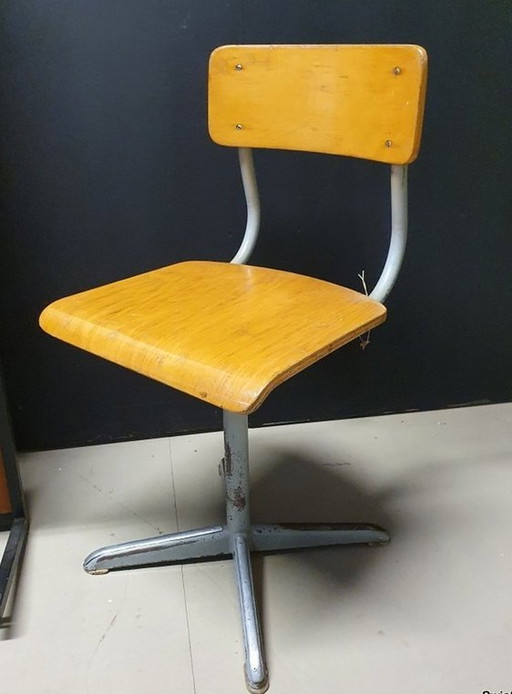 13040 Industrial Grey Chair Chaise d'école