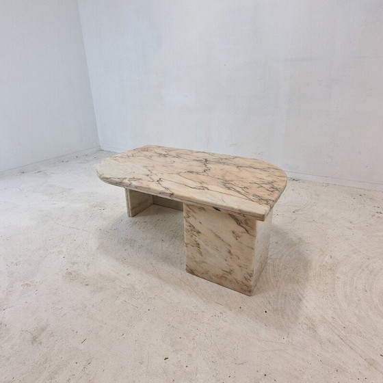 Image 1 of Table basse vintage en marbre, Italie 1980