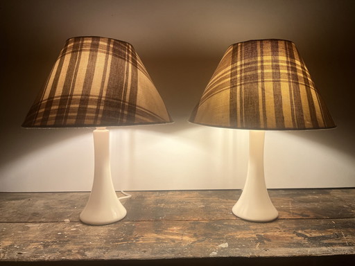 Ensemble de lampes de table vintage de l'ère spatiale