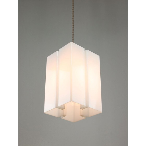 Image 1 of Lampe suspendue vintage "Tour" en plexiglas, Italie