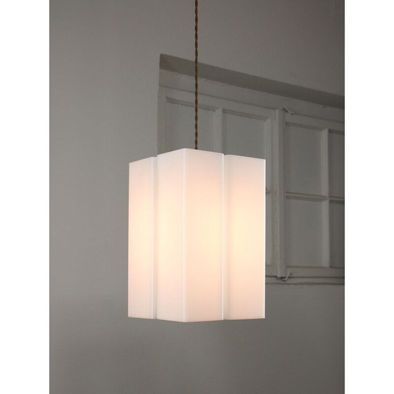 Image 1 of Lampe suspendue vintage "Tour" en plexiglas, Italie