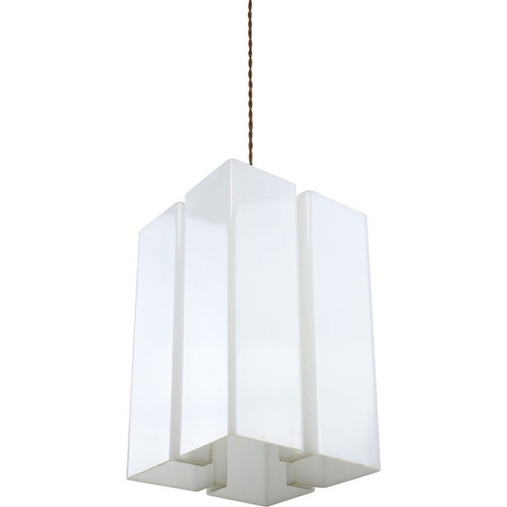 Image 1 of Lampe suspendue vintage "Tour" en plexiglas, Italie